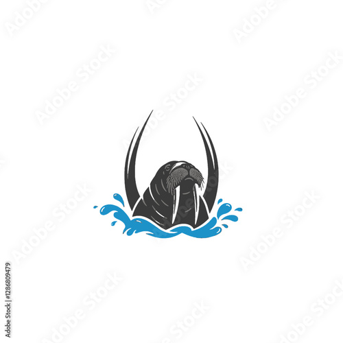 Walrus Vector Logo Design
