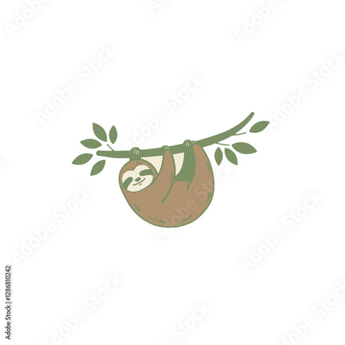 Sloth Vector Logo Design