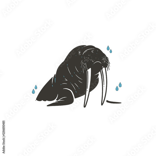 Walrus Vector Logo Design