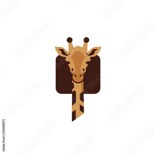 Giraffe Vector Logo Design