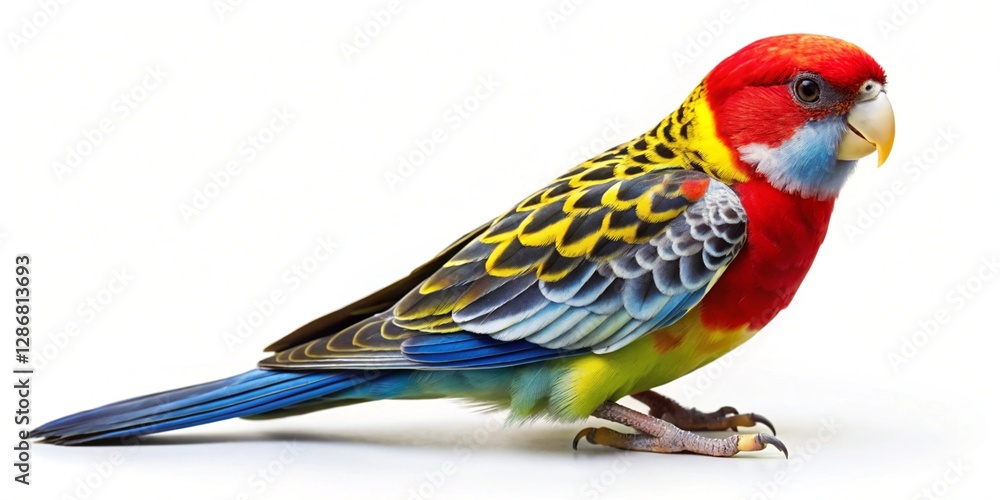 Obraz premium western rosella parrot isolated on white background