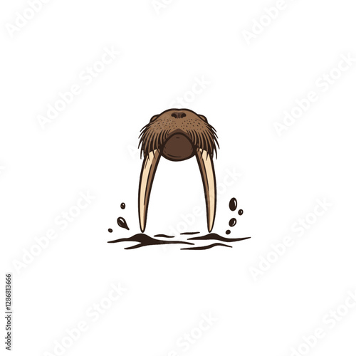 Walrus Vector Logo Design