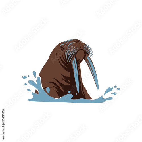 Walrus Vector Logo Design