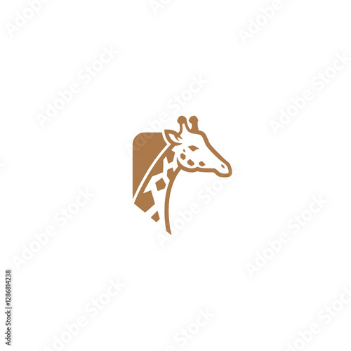 Giraffe Vector Logo Design