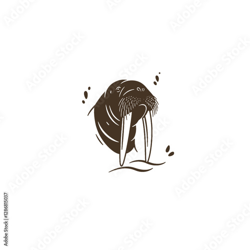 Walrus Vector Logo Design