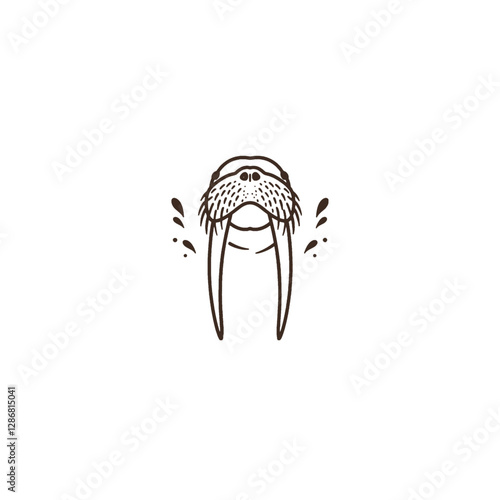 Walrus Vector Logo Design