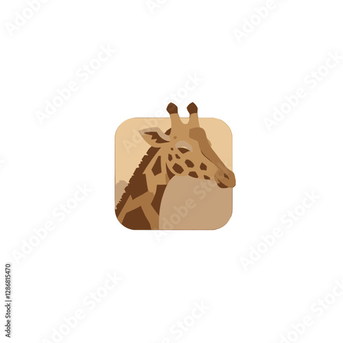 Giraffe Vector Logo Design