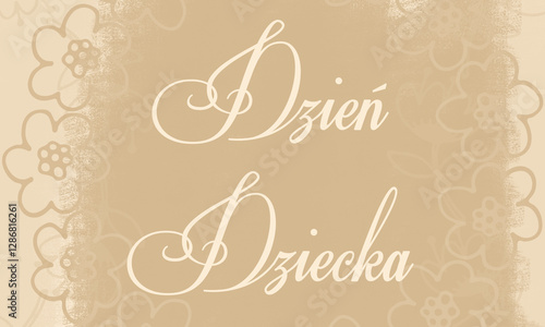 Obraz na płótnie Dzień dziecka w salonie