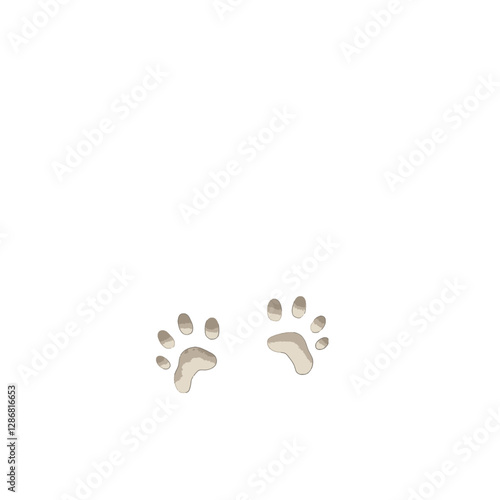 Animal Paw Vector Logo Design