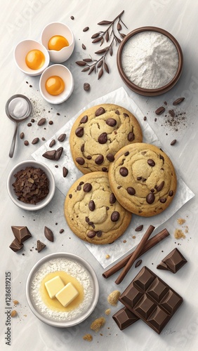 Delicious soft chocolate cookies with the perfect balance of rich dark chocolate and sweetness.