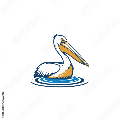 Pelican Vector Logo Design