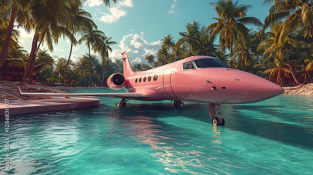 custom made wallpaper toronto digitalPrivate jet paradise scene high resolution hd picture