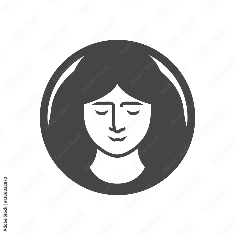 beauty women head with hairstyle design vector illustration template beauty women head with hairstyle design vector illustration template