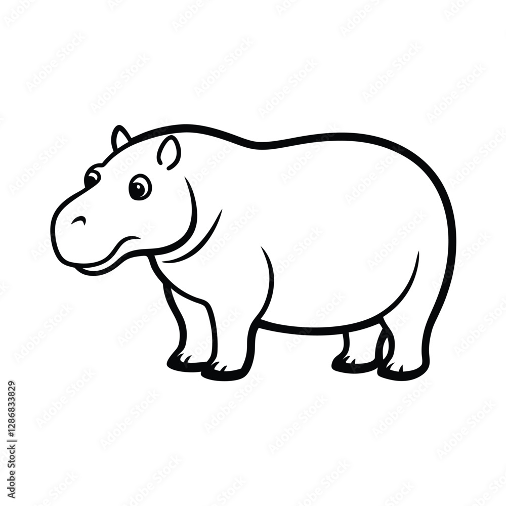 cartoon rhino vector illustration cartoon rhino vector illustration