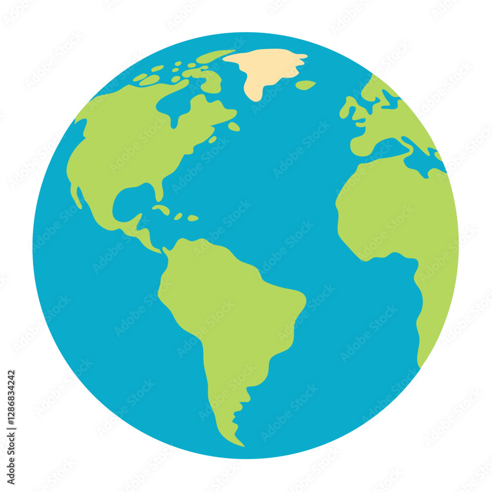 Globe Earth Icon Vector Art Illustration for Global, World, and Geography Design Globe Earth Icon Vector Art Illustration for Global, World, and Geography Design