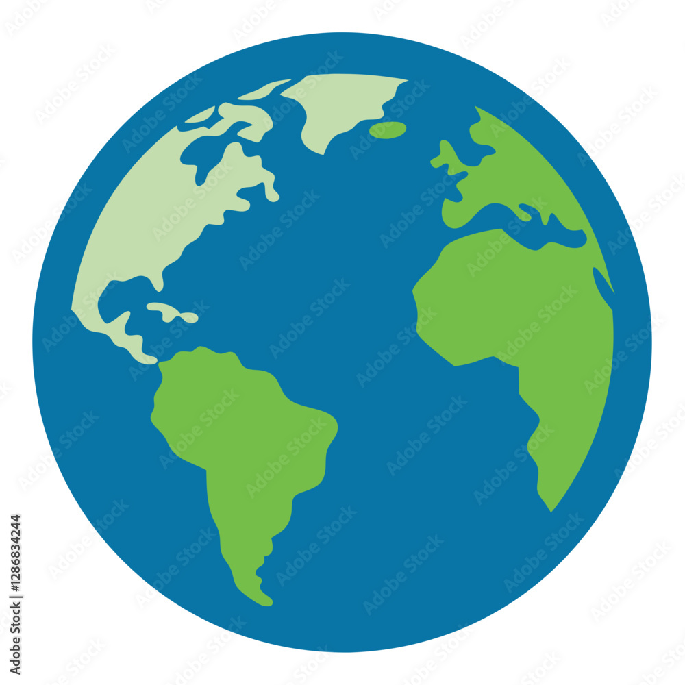 Globe Earth Icon Vector Art Illustration for Global, World, and Geography Design Globe Earth Icon Vector Art Illustration for Global, World, and Geography Design