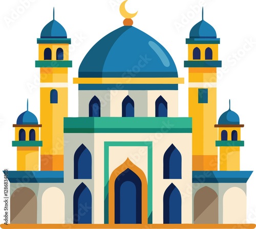 Wallpaper Mural  mosque vector, vector and illustration, vector style Torontodigital.ca