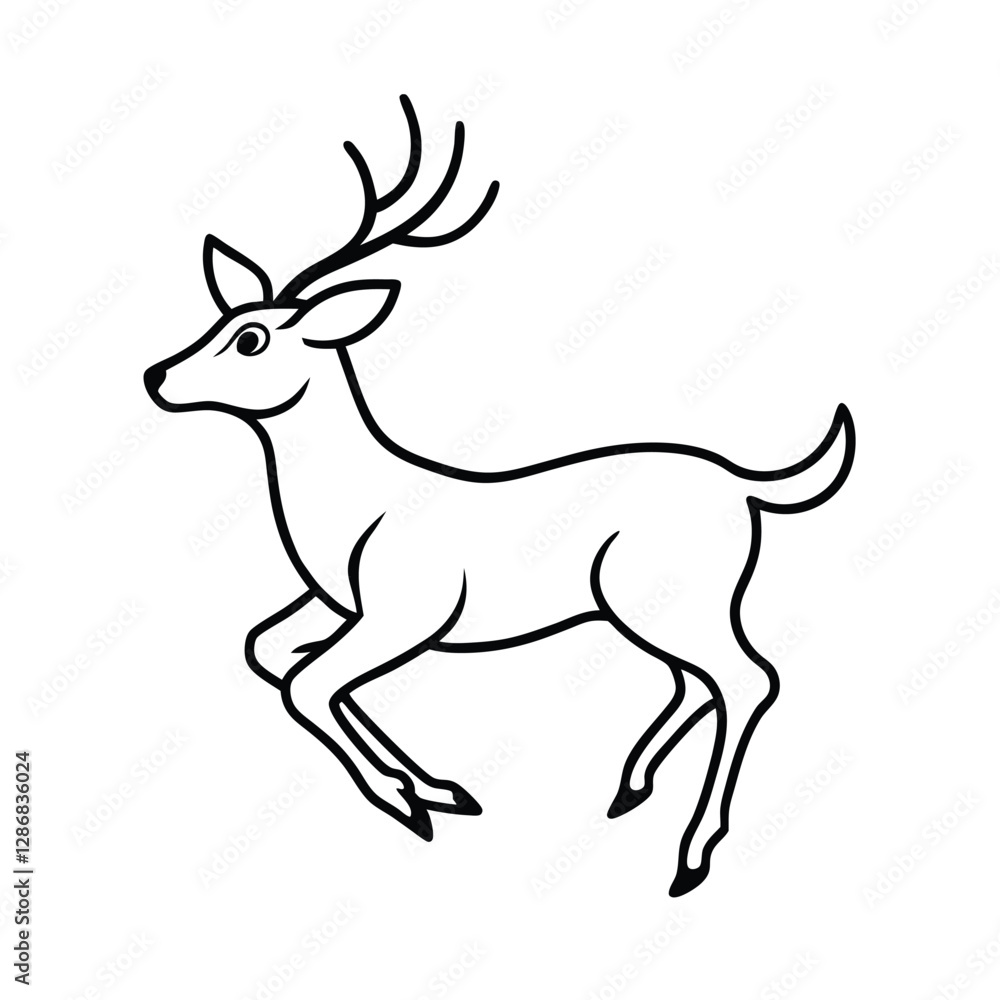 deer silhouette vector deer silhouette vector