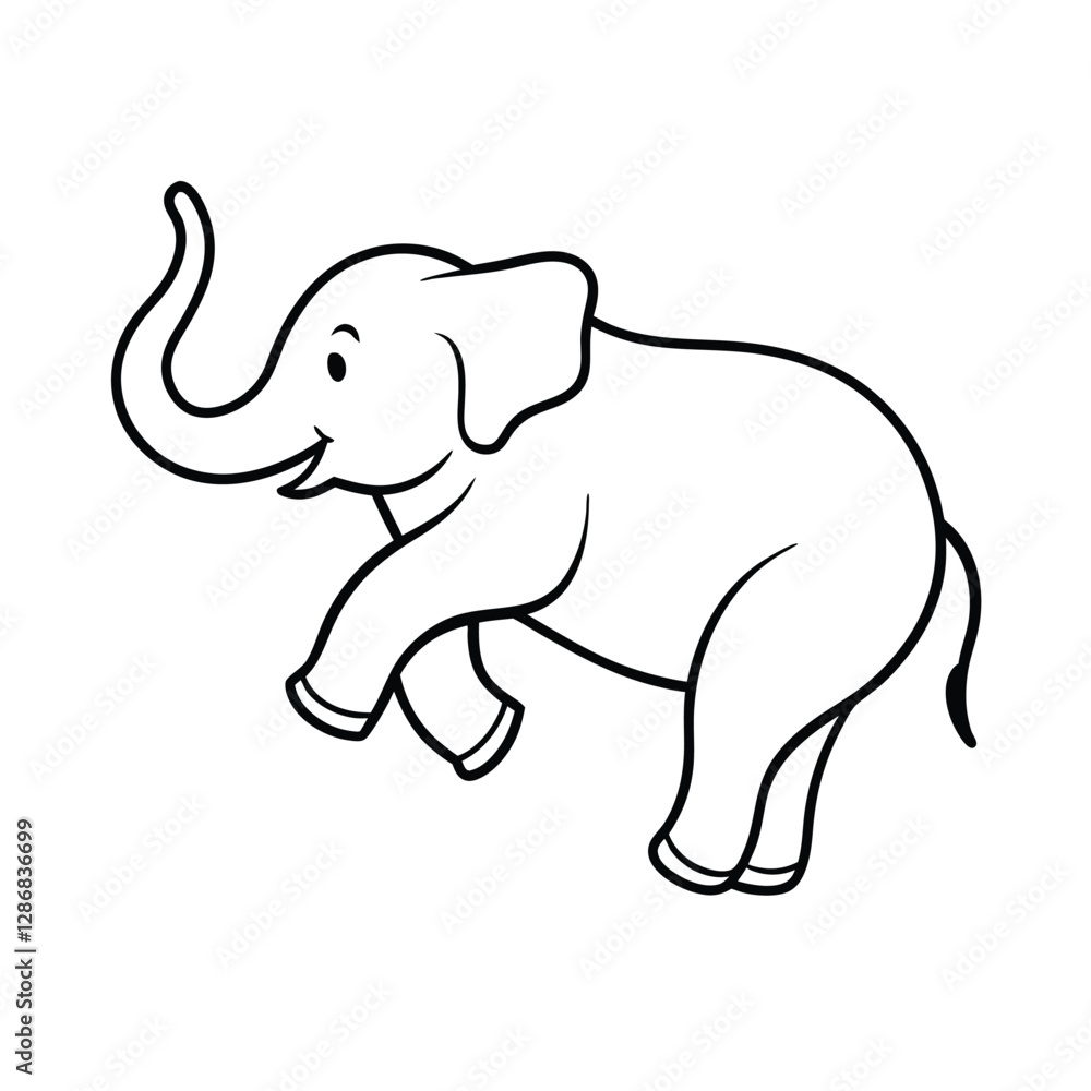 Fototapeta premium elephant vector illustration