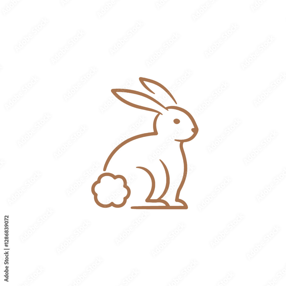 Obraz premium Bunny Vector Logo Design