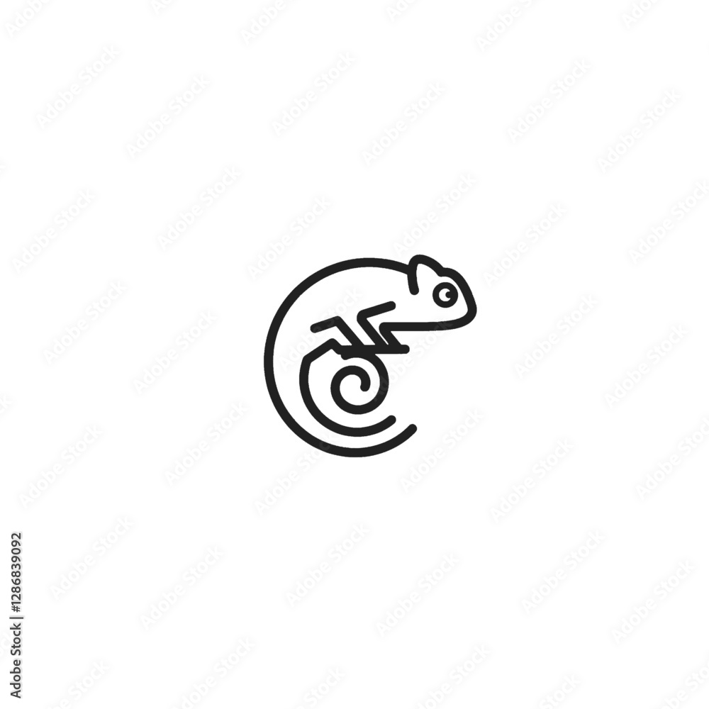 Chameleon Vector Logo Design