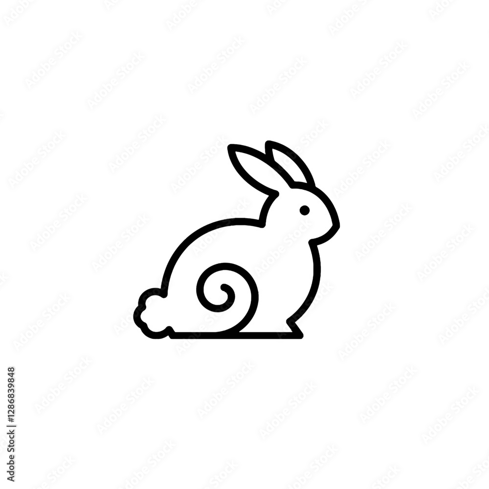 Bunny Vector Logo Design Bunny Vector Logo Design