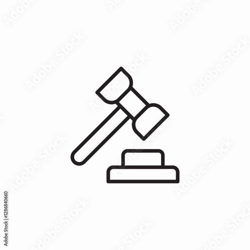 auction decision icon sign vector