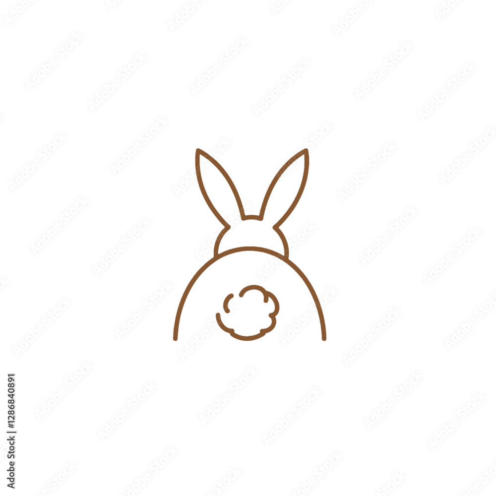 Obraz premium Bunny Vector Logo Design