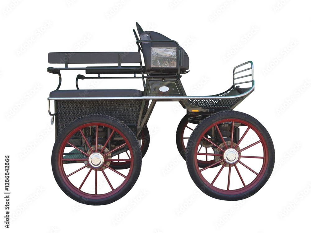 Fototapeta premium wooden vintage carriage transparent