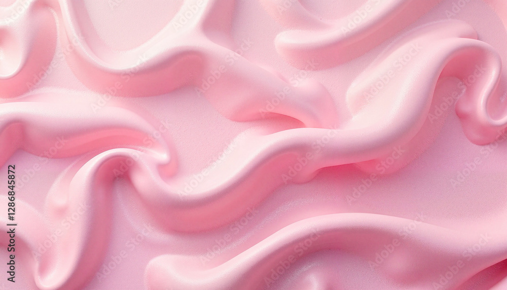 Obraz premium Silky pink waves of soft texture, soothing tranquility