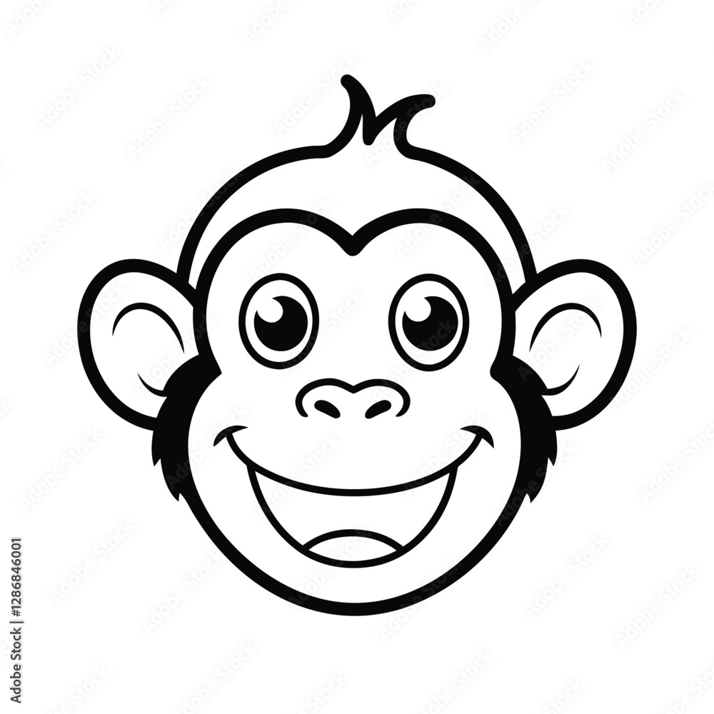 monkey head vector monkey head vector