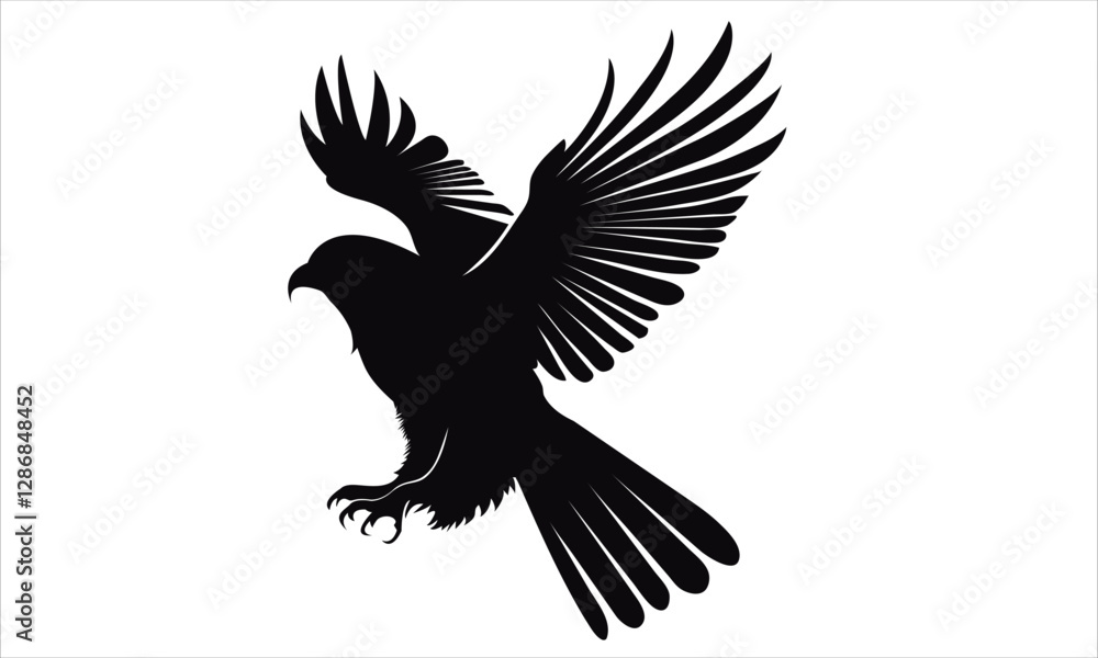 Obraz premium A simple vector eagle design.