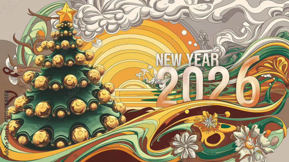 greeting new year card , happy new year 2026 greeting new year card , happy new year 2026