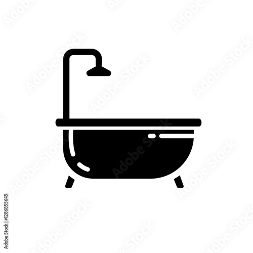 bathtub - vector icon