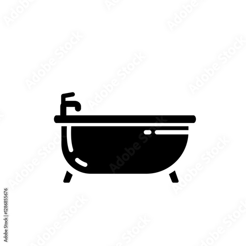bathtub - vector icon