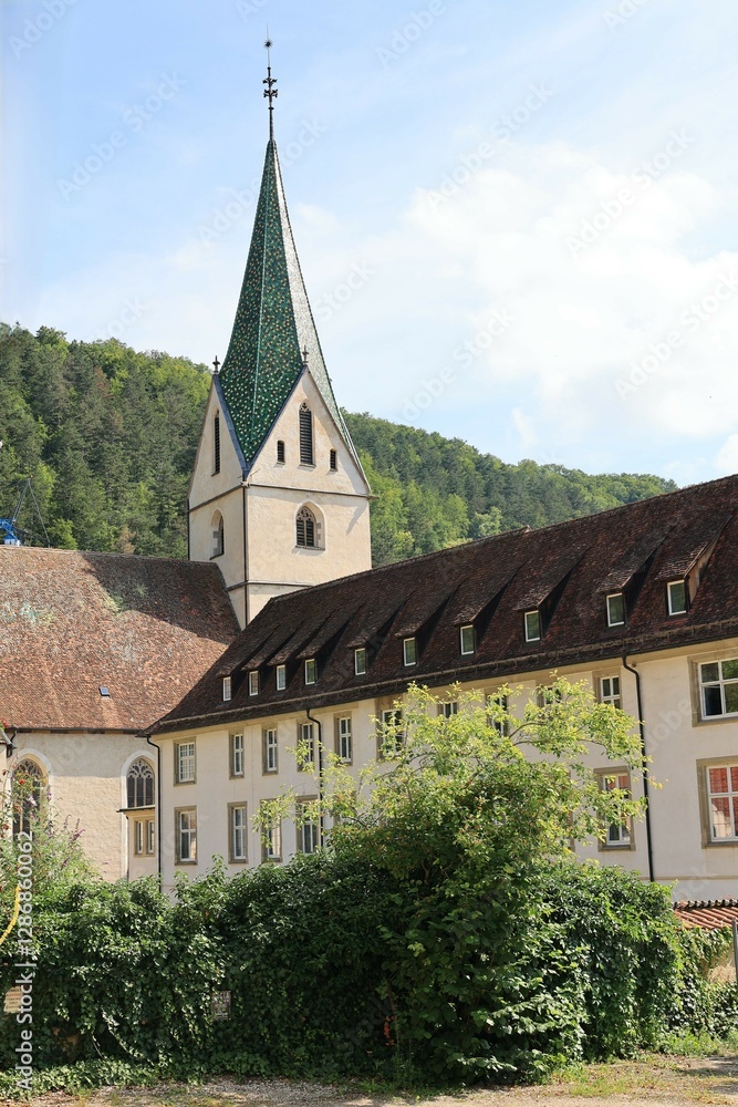 Φωτογραφία Blick auf Kloster Blaubeuren im Zentrum der Stadt Blaubeuren in Baden-Württember