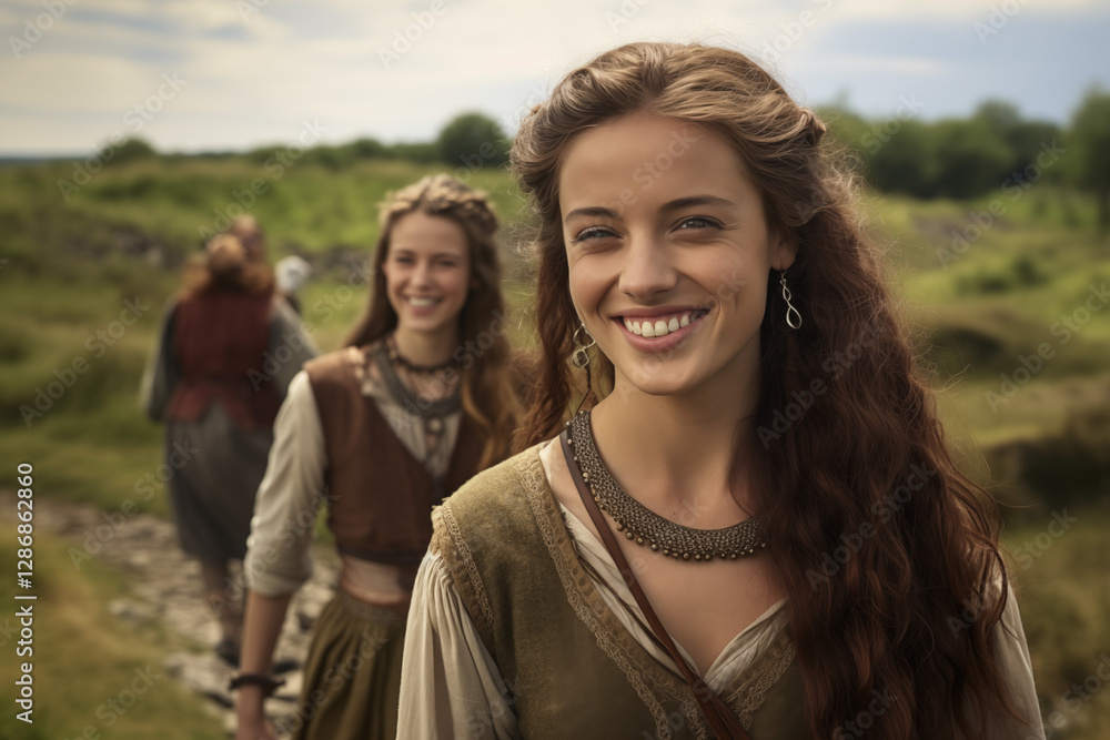 Celtic Woman Smiling – Ancient Beauty, Warrior Spirit, and Timeless Heritage. History book.
Celtic Woman Smiling – Ancient Beauty, Warrior Spirit, and Timeless Heritage. History book.