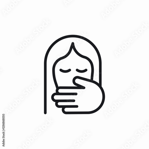silence quiet icon sign vector