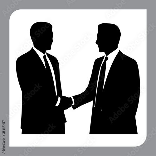 Handshake Agreement Symbol for Business Deals
