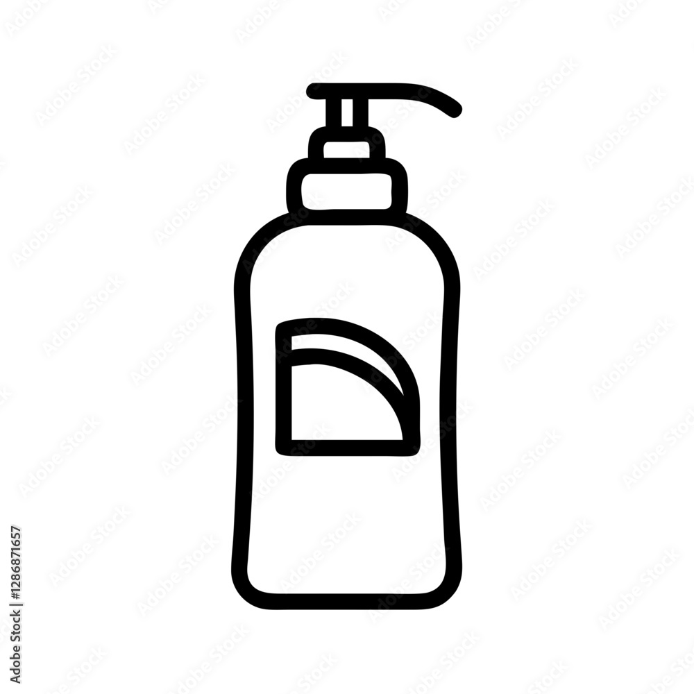 Liquid soap dispenser on white background Liquid soap dispenser on white background