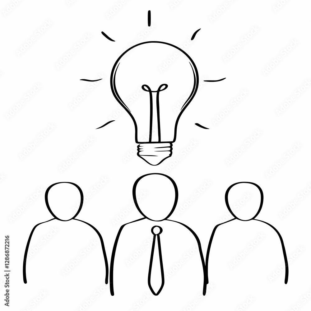 Team Brainstorming and Idea Generation Vector Illustration
Team Brainstorming and Idea Generation Vector Illustration