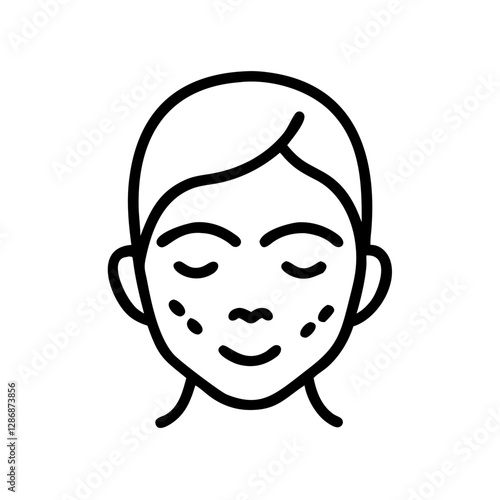 Smiling person with closed eyes enjoying relaxation