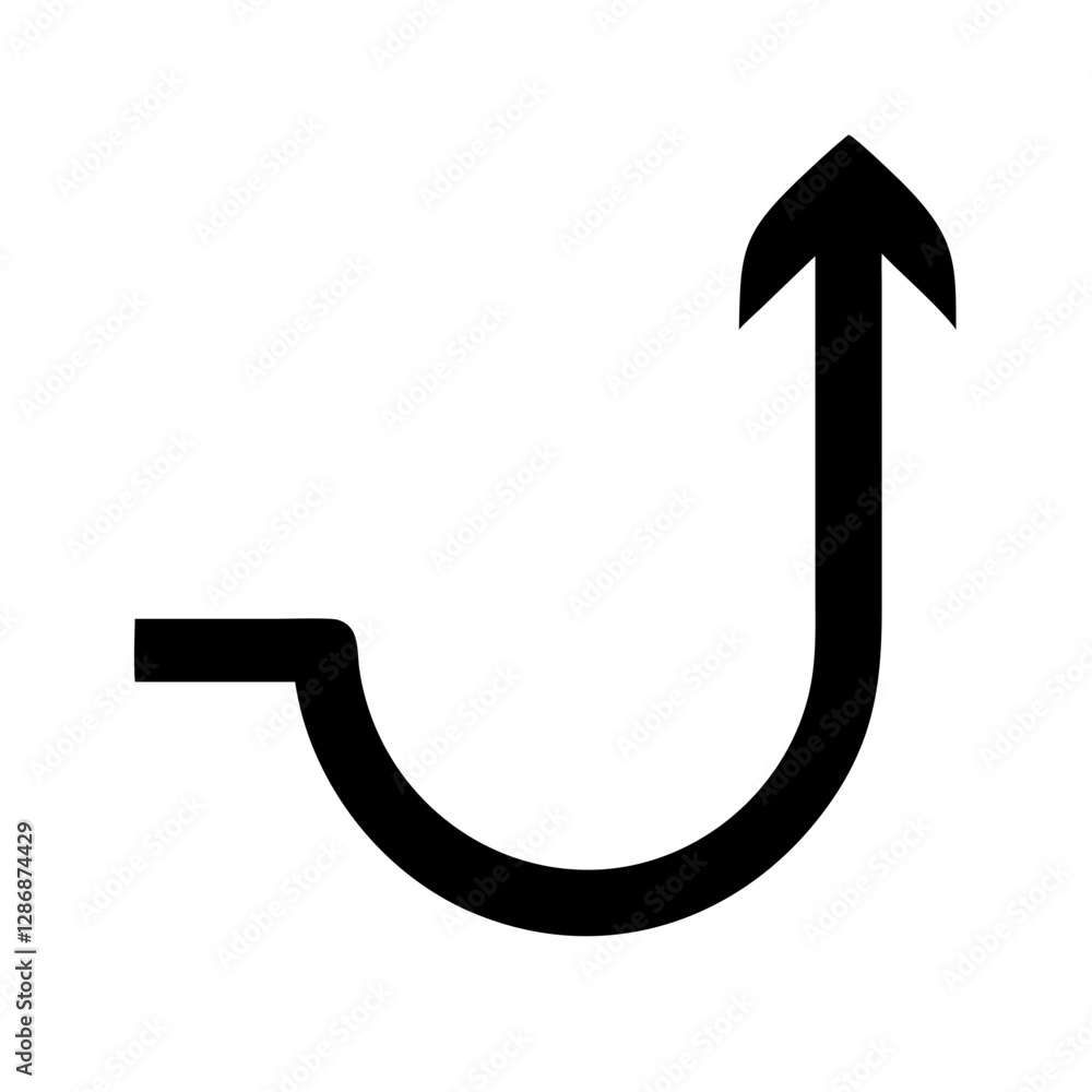 Abstract arrow design in black on white background Abstract arrow design in black on white background