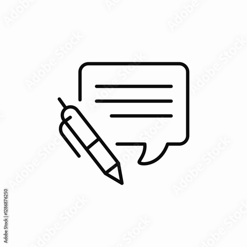 message note icon sign vector