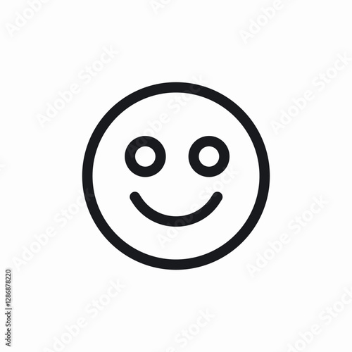smile mood icon sign vector