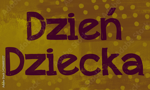 Obraz na płótnie Dzień Dziecka w salonie