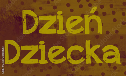 Obraz na płótnie Dzień Dziecka w salonie