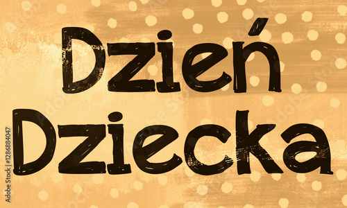 Obraz na płótnie Dzień Dziecka w salonie