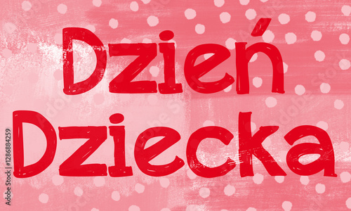 Obraz na płótnie Dzień Dziecka w salonie