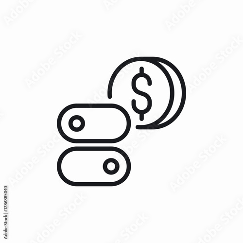 financial control modifications icon sign vector